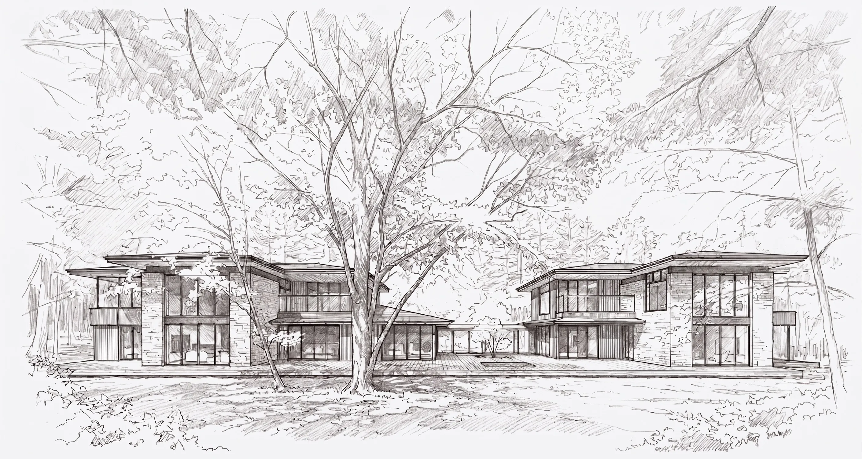 Architectural drawing of the Sasazawa design